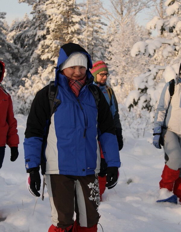 Schneeschuhe Tour im Lahemaa Nationalpark.