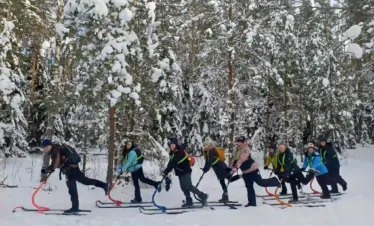 winter tour in estonia sledging