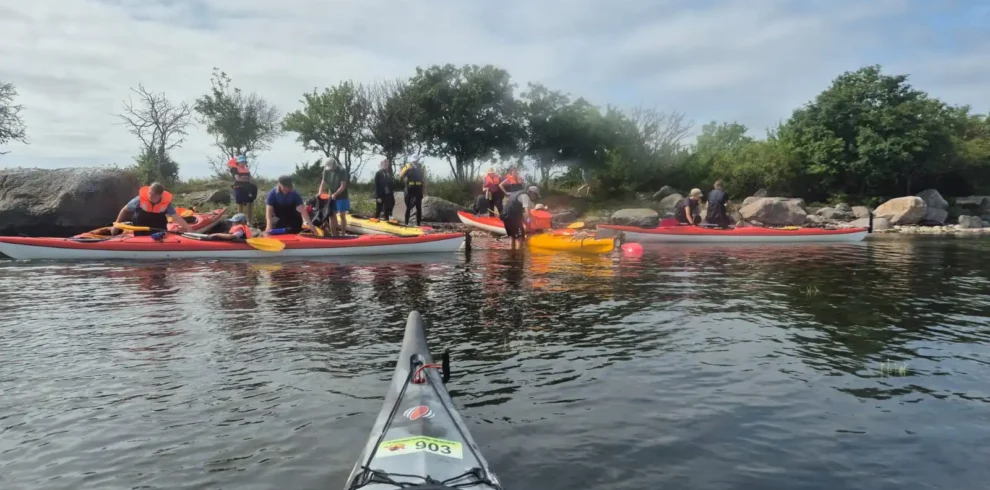 Kajakfahren auf der Ostsee zwischen den estnischen Inseln