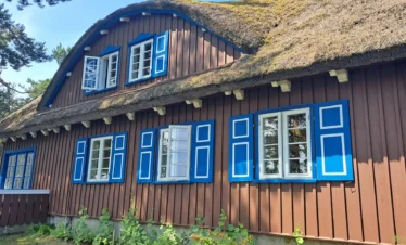 Kleiner Küstenort Nida in Litauen an der Kurischen Nehrung