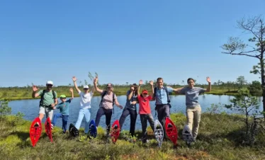 summer bog snowshoe adventure soomaa estonia