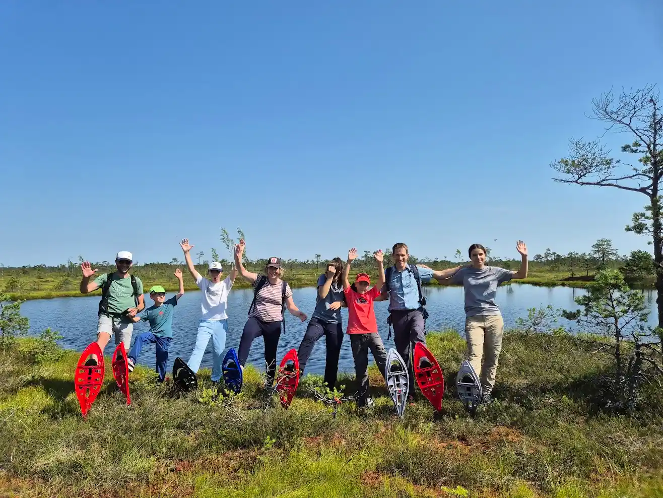 summer bog snowshoe adventure soomaa estonia