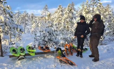 winter bog snowshoe tour soomaa estonia